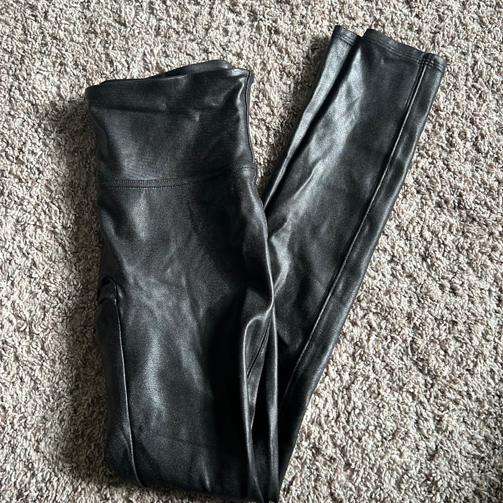 Spanx pu leggings